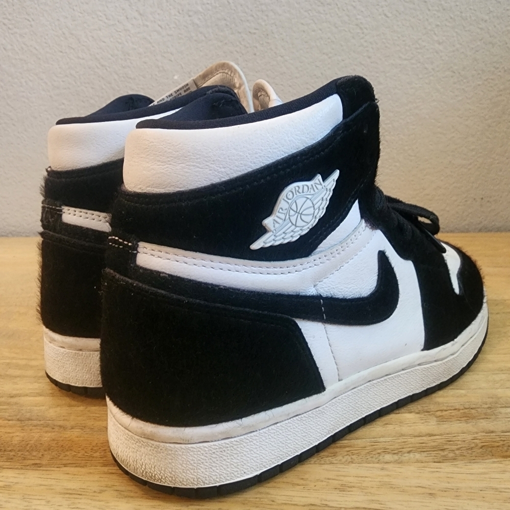 Nike Womens Air Jordan Retro 1 High Twist Shoes CD0461-007 Black White Size 6.5 - Picture 8 of 13